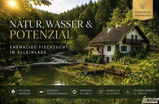 Einfamilienhaus kaufen in 3681 Hofamt Priel, Natur, Wasser & Potenzial – Ehemalige FISCHZUCHT in ruhiger Alleinlage