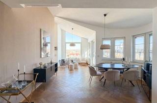 Wohnung mieten in 1060 Wien, Dachgeschoß mit Blick von der Wohnebene