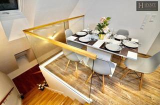 Maisonette kaufen in 1120 Wien, Exklusive Dachgeschoss-Maisonette auf zwei Ebenen | ca. 87 m² Wohnfläche und großzügiger Terrasse | voll möbliert | Eigennutzung oder Kurzzeitvermietung | ca. 6 % Bruttoumsatzrendite 2025