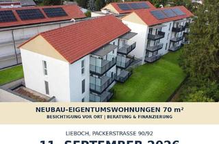 Wohnung kaufen in Packer Straße 90, 8501 Lieboch, PROVISIONSFREI! Erstbezug 3-Zimmer Neubau-Eigentumswohnung (69,85 m²) Balkon u. Grünbereich/Lieboch