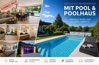 Einfamilienhaus kaufen in 8045 Graz, Exklusives Designerhaus mit Pool & Poolhaus in sonniger Ruhelage von Graz-Andritz