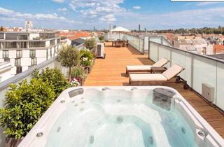 Wohnung kaufen in 1190 Wien, Ein Zuhause über den Dächern Wiens - Großzügige 3-Zimmer-Dachgeschosswohnung mit zwei Terrassenebenen, ca. 90 m² Wohnküche und 360°-Panorama in Wien-Döbling