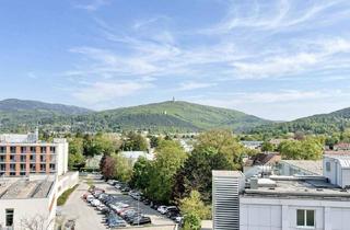 Wohnung kaufen in 2500 Baden, Nähe Altstadt! Bis Februar 2027 befristet vermietete Dachgeschoss-Studio-Wohnung mit Fernblick