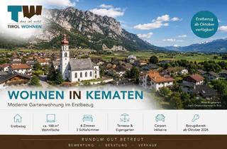 Wohnung mieten in 6175 Kematen in Tirol, Erstbezug mit Garten – modernes Wohnen in Kematen in Tirol