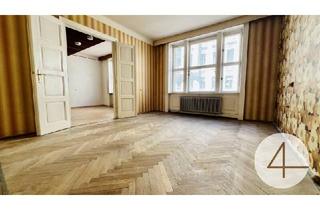 Wohnung kaufen in 1070 Wien, 650m zur U2&U3 - sanierungsbedürftige Altbauwohnung - Mezzanin mit Balkon & Lift
