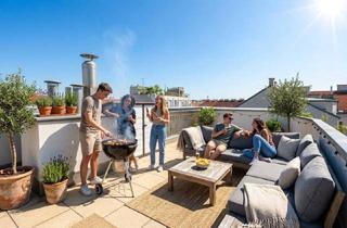 Wohnung kaufen in 1120 Wien, DACHTERASSE | WIEN WIEN NUR DU ALLEIN | NOCH VERMIETET | BJ 2004 | 3 Zimmer | ca. 77 m² WFL | 52m² Terrasse | Balkon | Garage | Lift