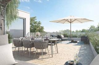 Wohnung kaufen in 1210 Wien, PREMIUM-WOHNGEFÜHL - DACHTERRASSENWOHUNG MIT FREIRAUM UND SONNE