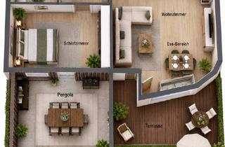 Wohnung kaufen in 8052 Graz, Wohnen mit Urlaubsgefühl: 3 Zimmer und über 50 m² sonnige Gartenterrasse in Graz Wetzelsdorf