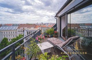 Penthouse kaufen in 1180 Wien, Luxuriöses 5-Zimmer-Penthouse mit 2 Terrassen und Aufzug direkt in die Wohnung