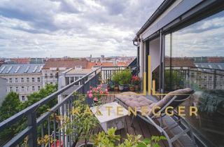 Penthouse kaufen in 1180 Wien, Luxuriöses 5-Zimmer-Penthouse mit 2 Terrassen und Aufzug direkt in die Wohnung