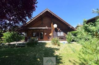 Haus kaufen in 2054 Alberndorf im Pulkautal, Holzhaus mit Garten & Seezugang – Wohnen, wo andere Urlaub machen!