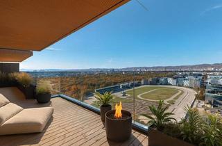 Wohnung kaufen in Meiereistraße, 1020 Wien, Leben wie im Luxus-Hotel mit Roof-Top-Pool und Concierge-Service - Unverbaubarer Weitblick Über den Grünen Prater vom 25. Stock