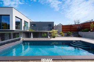 Haus kaufen in 4400 Steyr, STEYR | CHRISTKINDL – exklusives Designerhaus mit Garten, Terrasse, Swimmingpool u. Doppelgarage in TOP-Lage!