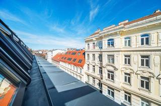 Wohnung kaufen in Kettenbrückengasse, 1050 Wien, ESSENZ NO. 1 - Großzügiger Erstbezug im 1. DG mit 70 m² + Aussicht | 5,5 m² Balkon, 2 Zimmer