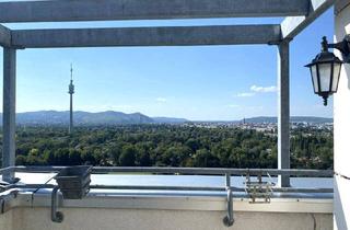 Wohnung mieten in Donau, 1220 Wien, Terrassen-Garconniere im 21. Stock mit Donaupark- Fernblick bei der U1 und UNO-City