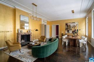 Wohnung kaufen in Brucknerstraße, 1040 Wien, Prachtvolle Altbauwohnung in Wiener Bestlage mit Blick auf die französische Botschaft
