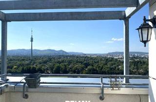 Wohnung mieten in Donau, 1220 Wien, Terrassen-Garconniere im 21. Stock mit Donaupark- Fernblick bei der U1 und UNO-City