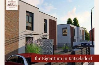 Doppelhaushälfte kaufen in 2700 Katzelsdorf, Katzelsdorf bei Wr. Neustadt - Doppelhaushälfte mit 4 Zimmern, Garten & 2 Parkplätze inklusive