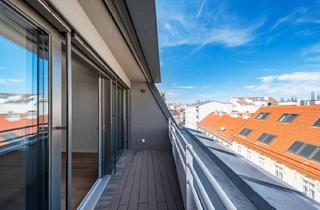 Anlageobjekt in Kettenbrückengasse 1/31, 1050 Wien, Essenz No. 1 - 52 m² Erstbezug, Gut Aufgeteilt, 1. DG mit Wenig Schrägen | 6 m² Loggia, 2 Zimmer