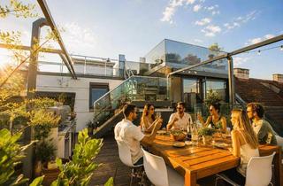 Wohnung kaufen in Rochusmarkt, 1030 Wien, LUXUS-DACHGESCHOSS | 360°-PANORAMABLICK | Rochusmarkt | 4 Zimmer | ca. 204 m² gew. NFL | 2 Garagen optional | 2 Lager optional | Share-Deal möglich