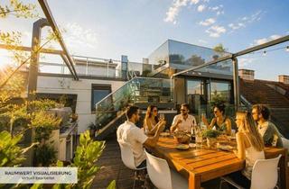 Wohnung kaufen in Rochusmarkt, 1030 Wien, LUXUS-DACHGESCHOSS | 360°-PANORAMABLICK | Rochusmarkt | 4 Zimmer | ca. 204 m² gew. NFL | 2 Garagen optional | 2 Lager optional