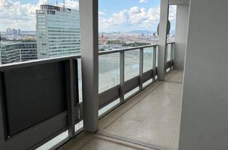 Wohnung mieten in Leonard-Bernstein-Straße, 1220 Wien, Panoramablick trifft Wohnkomfort: 2,5-Zimmer-Neubau mit Loggia im 21. OG