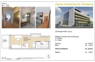 Wohnung mieten in Scheuchenstuelgasse 14, 6020 Innsbruck, Alpine Resindence for Students - Einzeappartements