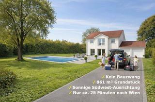 Grundstück zu kaufen in 2114 Großrußbach, BAUGRUND OHNE BAUZWANG | ca. 861 m² | Sonnige Südwestlage | Top-Anbindung nach Wien
