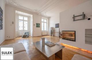 Wohnung kaufen in Rechte Wienzeile, 1040 Wien, Rechte Wienzeile 19: Stilvolle Altbauwohnung mit Balkon am Naschmarkt – 134 m² Wohnqualität in Bestlage von Wien-Wieden
