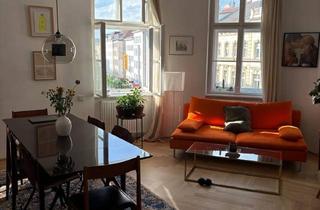 Wohnung mieten in Siebenbrunnenplatz, 1050 Wien, Vollmöblierte 2-Zimmer-Altbauwohnung zur Befristeten Untervermietung