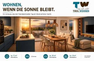 Wohnung kaufen in 6410 Telfs, Wohnen, wenn die Sonne bleibt. Ein Zuhause, das den Feierabend jeden Tag ein Stück schöner macht.