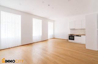 Wohnung kaufen in Franzensgasse, 1050 Wien, Exklusive 3-Zimmer-Altbauwohnung mit Innenhofbalkon – vollmöbliert nahe Naschmarkt