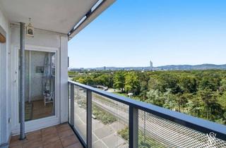 Wohnung kaufen in Leonard-Bernstein-Straße, 1220 Wien, Am Donaupark: Helle 3-/4-Zimmer-Wohnung mit Fernblick, alles fußläufig erreichbar