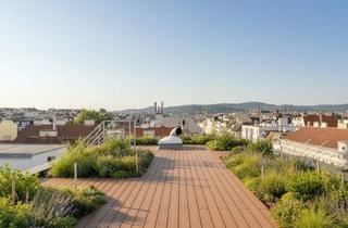Penthouse kaufen in U6 Thaliastraße / Haberlgasse, 1160 Wien, Erstbezug in U-Bahn-Nähe! Lichtdurchflutetes 4-Zimmer-Penthouse mit Zwei Balkonen und Dachterrasse mit Panoramablick