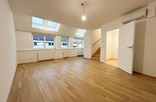 Maisonette mieten in Ziegelofengasse, 1050 Wien, 1. Monat mietfrei! Lichtdurchflutete Dachgeschoß-Wohnung, Nähe Margarethenplatz/Naschmarkt