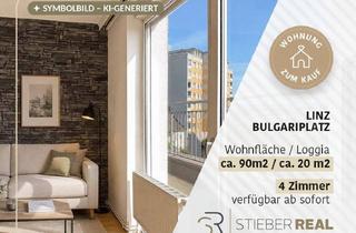 Wohnung kaufen in Eignerstrasse, 4020 Linz, WEITBLICK! 4 Zimmer, 2 Freiflächen und Aussicht bis ins Mühlviertel