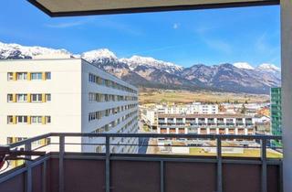 Wohnung kaufen in An-Der-Lan-Straße, 6020 Innsbruck, Olympisches Dorf: 4er-WG im 9. Obergeschoss mit Lift, zwei Balkonen & Tiefgaragenabstellplatz