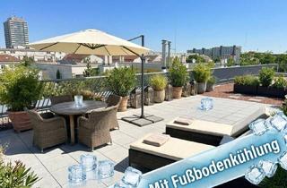 Wohnung mieten in Kirchenplatz, 1230 Wien, Sonnenstrahlen auf der großen Dachterrasse genießen. - Fußbodenkühlung und Heizkosten inklusive. - Nähe Kirchenplatz Atzgersdorf.