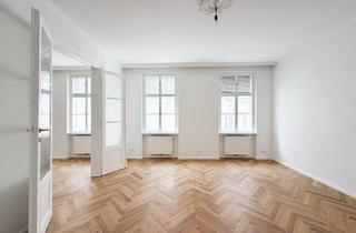 Wohnung kaufen in 1080 Wien, Fischgrätparkett, Stuck & Flügeltüren – sanierte stilvolle Altbauwohnung in der Josefstadt