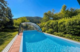 Einfamilienhaus kaufen in 2630 Ternitz, Entspannte Stunden auf der sonnigen Terrasse oder im beheizbaren Pool mit Blick auf den Gfieder!