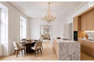 Wohnung kaufen in 1090 Wien, WO GESCHICHTE AUF EXKLUSIVEN WOHNKOMFORT TRIFFT - Repräsentative ERSTBEZUG Altbauwohnung mit riesiger Terrasse und Garagen-Stellplatz