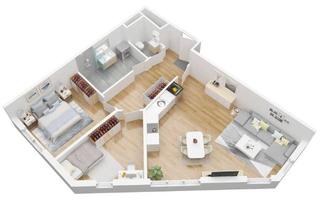 Wohnung kaufen in Nordbahnanlage, 1210 Wien, Sehr gut aufgeteilte 2 1/2 Zimmerwohnung mit 69,32 m² WFL (Top 11)