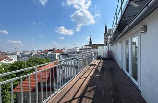Wohnung mieten in Lustkandlgasse, 1090 Wien, DACHTERRASSENTRAUM MIT 3 ZIMMER UND GROSSZÜGIGE GALERIE IN DER LUSTKANDLGASSE/UNVERBAUBARER FERNBLICK