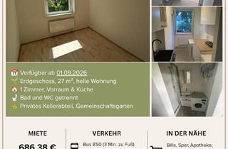 Wohnung mieten in 2103 Langenzersdorf, Nachmieter Gesucht: Gemütliche 27 m² Wohnung in Langenzersdorf (Nähe Floridsdorf)