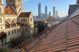 Anlageobjekt in 1020 Wien, Best-Blick! Rohdachboden in Top-Lage mit Blick auf die Donau