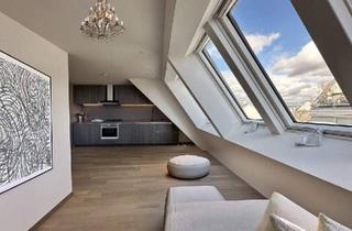 Penthouse kaufen in Kutschkermarkt, 1180 Wien, Modernes Neubau-Penthouse am Kutschkermarkt – Erdwärme, Fußbodenheizung & großzügige Dachterrasse! Garagenstellplatz