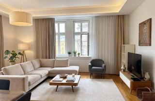 Wohnung mieten in 1090 Wien, Stilvoll wohnen im Servitenviertels – möblierte 4-Zimmer-Altbauwohnung mit Blick bis zur Votivkirche