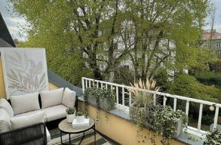 Wohnung mieten in 1130 Wien, Dachgeschoß mit Terrasse und Grünblick in klassischer Villa mitten in Hietzing.
