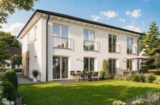 Haus kaufen in 6844 Altach, Neue Doppelhaus-Hälfte in Ziegelbauweise inkl. Grundstück - Noch 1 Haus frei!