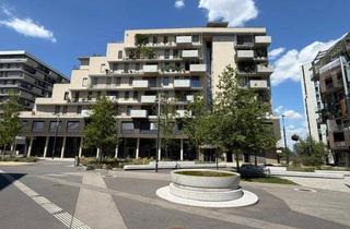 Gewerbeimmobilie kaufen in 1220 Wien, Seestadt Seeparq Seenähe: Neuwertiges Büro Office Praxis Atelier Schauraum mit Terrasse und Schwimmbiotop